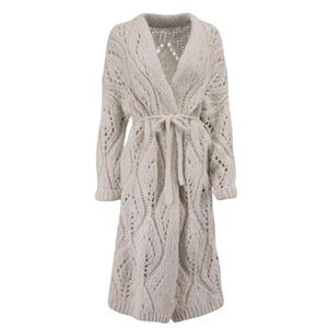 Brunello Cucinelli Cream Knit Cardigan